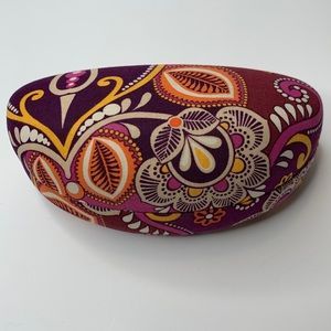 Vera Bradley Glasses Case Safari Sunset Hard Clam Shell Eye Sun Paisley Boho